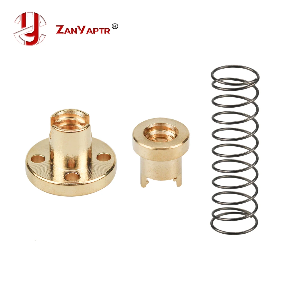 1Set 8mm TR8 - 8mm 4mm 2mm Leitspindel Trapez ACME mit Anti-Backlash Anti Backlash Mutter CNC 3D drucker ersatzteile Image