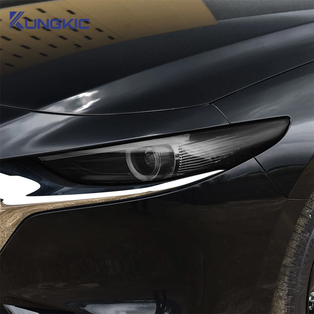 TPU Für Mazda 3 BP 2019 2020 2021 2022 2023 2024 2025 Mazda3 Axela Auto Scheinwerfer Schutz Film Transparent Smoked Schwarz Image