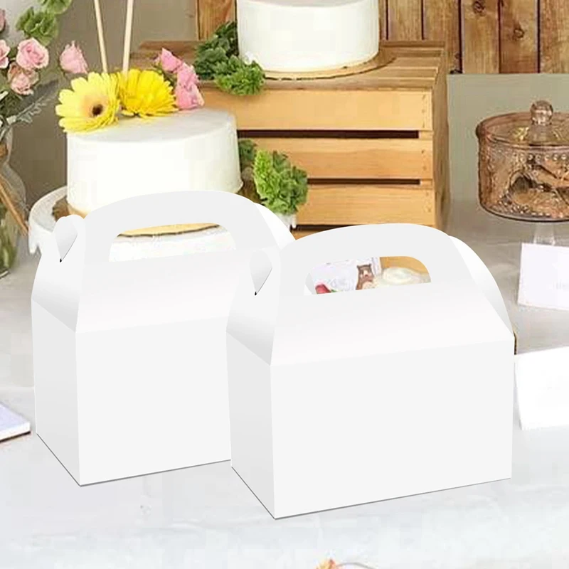 4 stücke Einfarbig Papier Candy Box Geburtstag Geschenk Verpackung Boxen Candy Taschen Hochzeit Gefälligkeiten Geburtstag Party Dekoration Baby Dusche Image