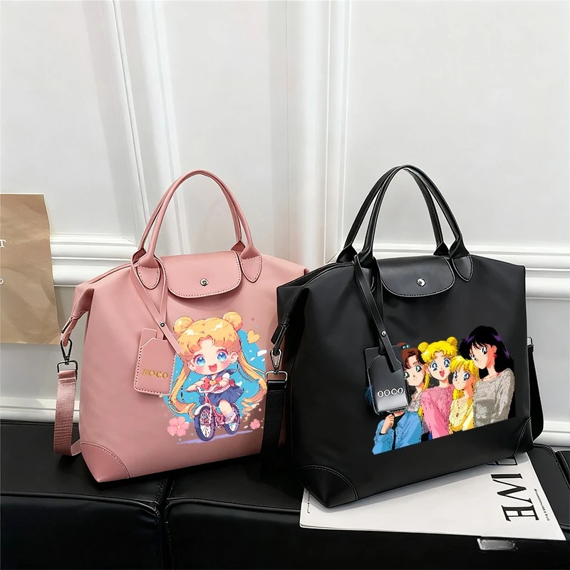 Sailor Mooned Damen-Reisetasche, große Kapazität, Damen-Handtasche, wasserdicht, modisch, Sporttasche, Gepäcktasche, Umhängetasche, Weihnachtsgeschenk Image