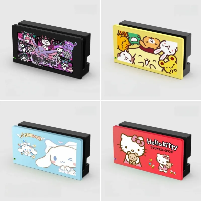Sanrio Hello Kitty dekorative Frontplatte Schutzhülle harte tragbare Reise Shell Konsole für Nintendo Switch Basis Zubehör Image