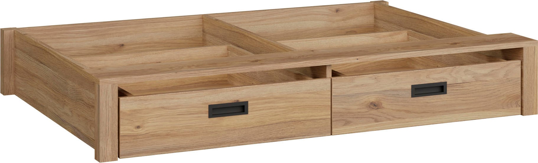 Schubkasten FORTE "Jytana Jugendzimmer", mauvella eiche, B:128,2cm H:21,2cm T:91,5cm, Holzwerkstoff, Schubladen, Schubkasten, B/H/T 128,2/21,2/91,5 cm 2 separate Schubkästen