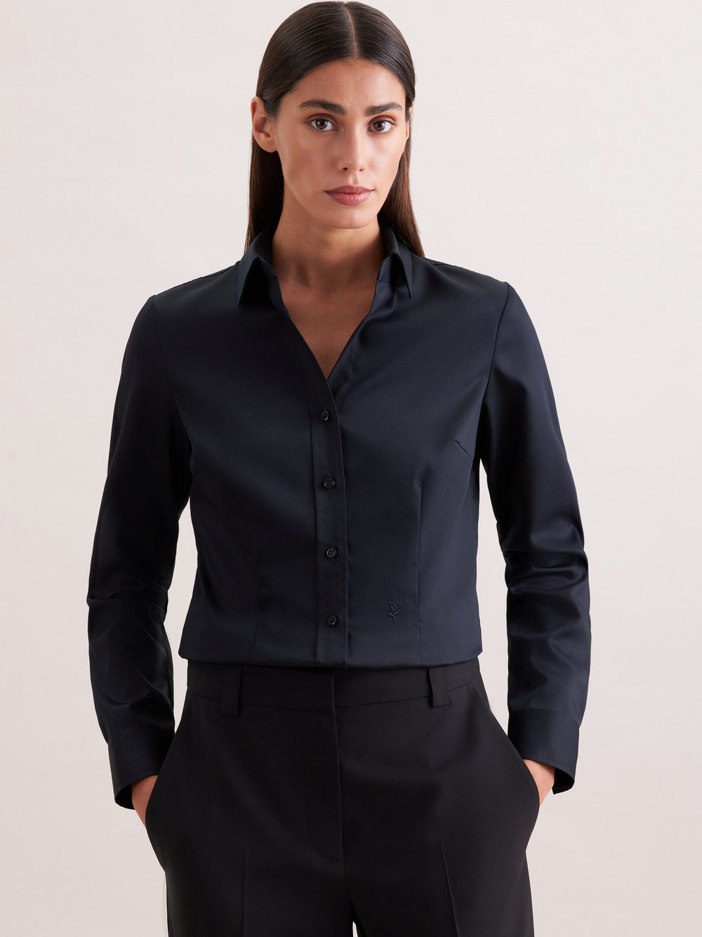 Seidensticker Hemdbluse Damen schwarz, 34 Image
