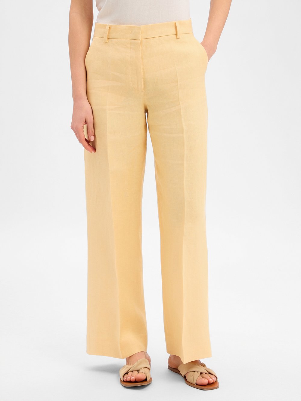 Weekend Max Mara Leinenhose Damen vanille, 42 Image