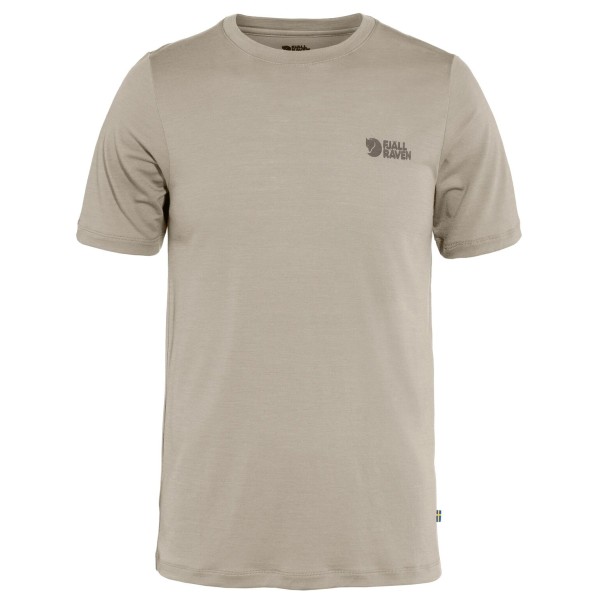 Fjällräven - Abisko Wool Logo S/S - Merinoshirt Gr M light fossil