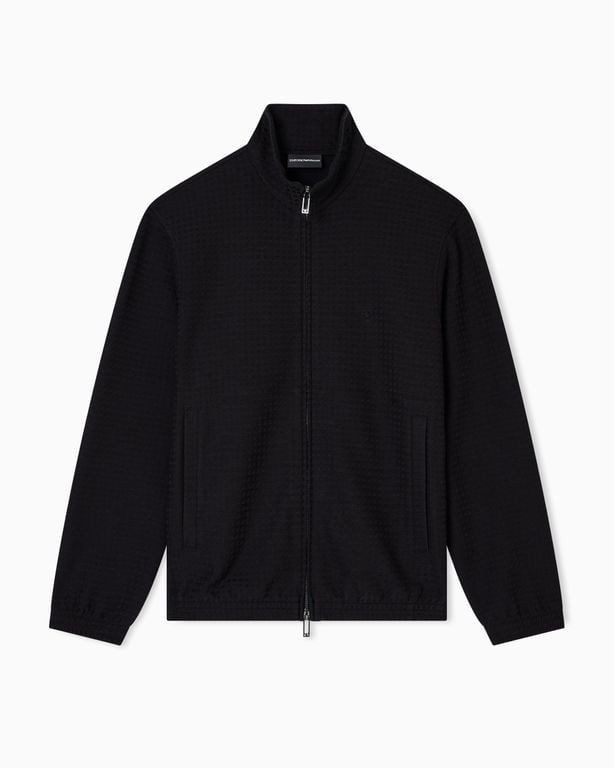 Asv Full-Zip Sweatshirt - Black - Emporio Armani Sweats