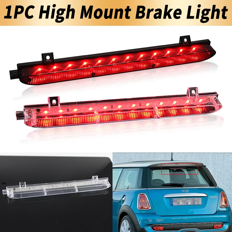 Troisième feu stop LED à montage haut, 1 pièce, pour Mini Cooper R56 Mini Cooper R60 Countryman 10-16, feu d