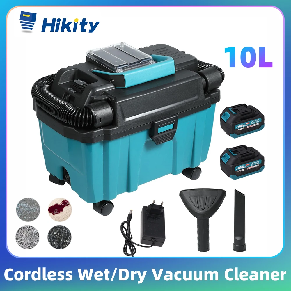 Aspirateur sans fil Hikity, aspirateur portable, aspirateur sec/humide, double usage voiture et maison, aspirateur sans fil pour la maison et les poils d