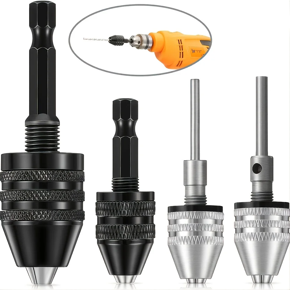 Schnellspannbohrfutter, 1/4, 1/8, 1/16 Zoll Sechskant- und Rundschäfte, kleiner Bohrfutter-Wechseladapter Image