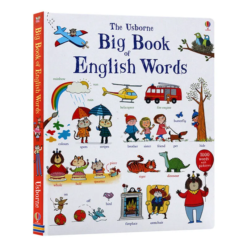 Das große Buch der englischen Wörter lernen Englisch Bild Borad Buch Kinder Kinder Englisch Wörter frühe Bildung Lesen Bücher