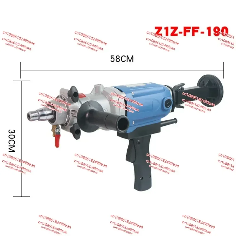 1800w Beton loch maschine 3 Geschwindigkeit elektrische Z1Z-FF-190 Diamant bohrer mit Wasserquelle (Hand) Image