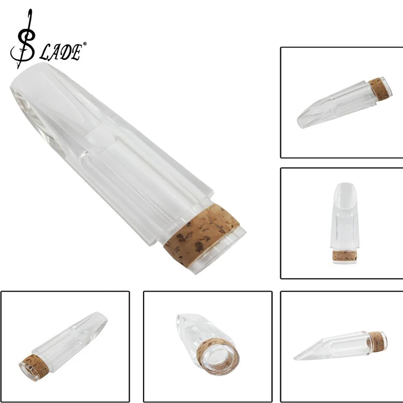 SLADE Transparent Bb Klarinette Mundstück Acryl Material Bolwtorch Bläser Instrumente Teile mit Kork Image