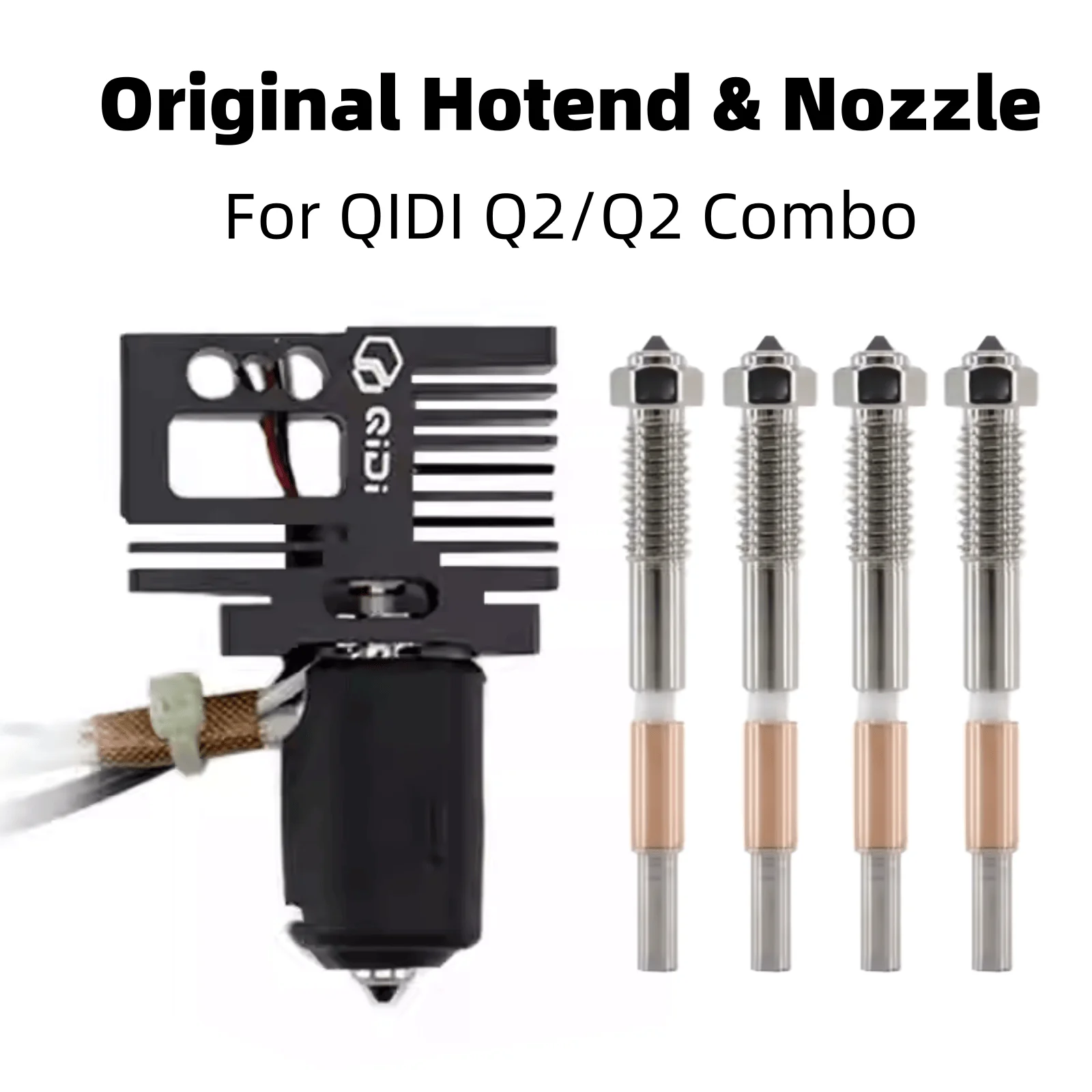 Ersatzteile Hotend für QIDI Q2 Q2 Combo 3D-Drucker Bimetallische Schnellwechsel-Düse 0,2/0,4/0,6/0,8mm für QIDI Q2 Hotend Image