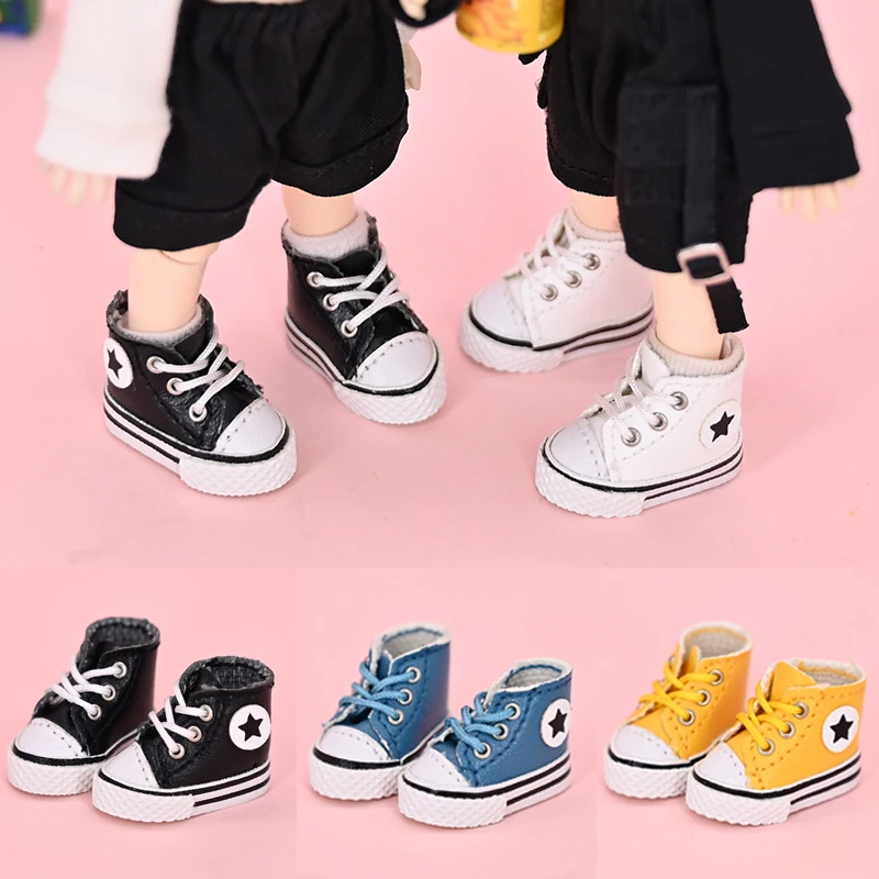 Ob11 Puppenschuhe High-Top-Schuhe Segeltuchschuhe Sportschuhe für Gsc Body, Molly, P9, YMY, 1/12BJD Puppenzubehör Spielzeug Freizeitschuhe