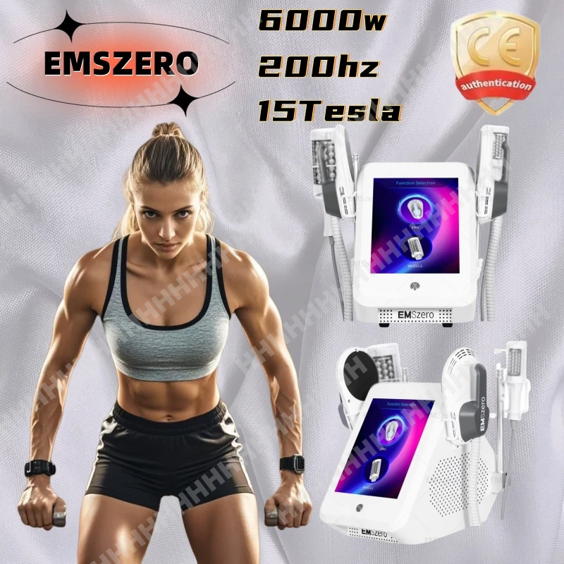 EMSzero 15Tesla 6500W RF emszero pro Muskel-Körperformungsgerät mit 2 Griffen Kontakt RF-BeckenstimulationPadsOptionaler Salon