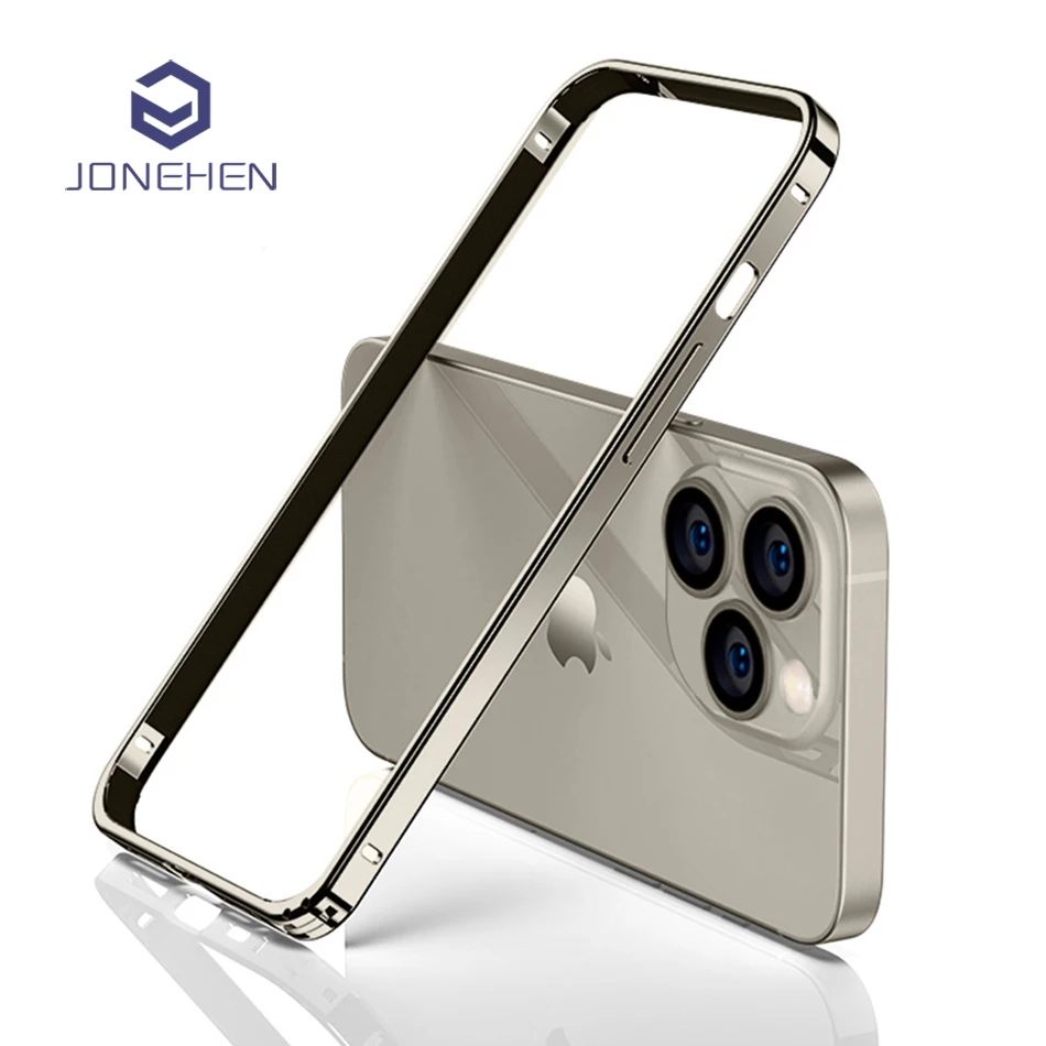 Telaio in metallo di alluminio leggero di lusso per iPhone 12 13 14 Plus 15 16 17 Pro Max Custodia protettiva in lega sottile Accessori posteriori