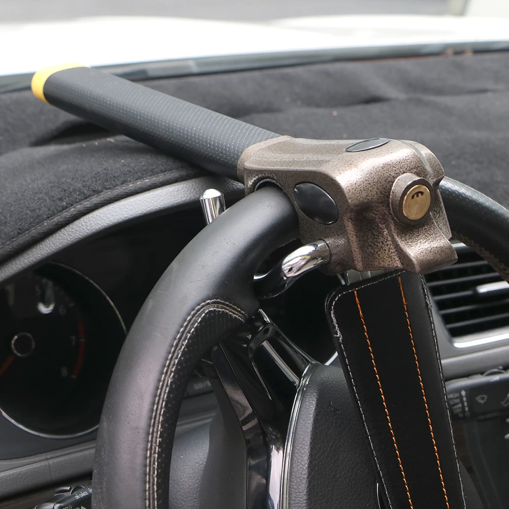 Serrure de direction Automobile, accessoires de voiture, pliable, antivol, Protection, serrures en T, serrures de sécurité pour voiture