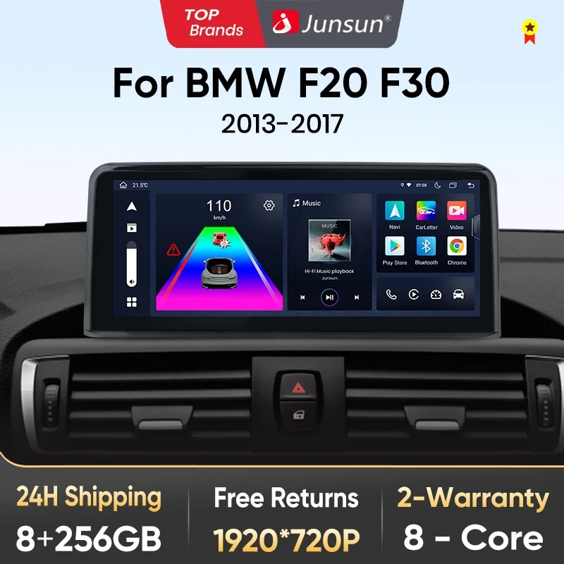 Junsun 1920*720 CarPlay Per Apple Autoradio Multimediale Per BMW 1 2 3 4 Serie F20 F21 F22 F30 F31 F32 F33 4G Wifi Navigazione GPS