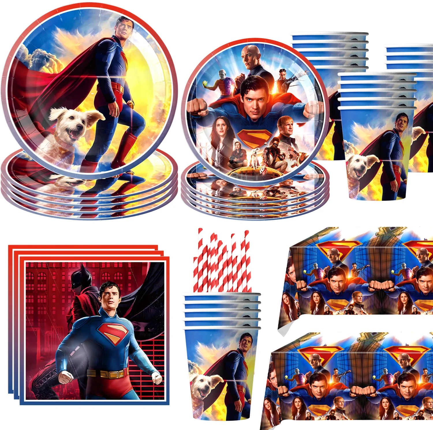 Heißer Super-Hero Geburtstag Party Dekoration Set Geschirr Tischdecke Tasse Ballon Kuchen Topper Baby Dusche Junge Favor Party liefert Image