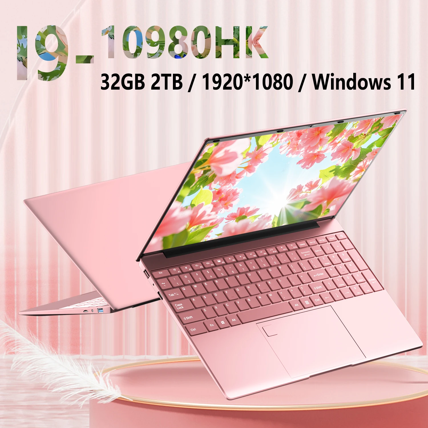 15,6-Zoll-Laptop Intel Core i9-10980HK Windows 11 Pro 32 GB DDR4 M.2 2048 TB SSD Ultrabook-Computer Fingerabdruck-Entsperrung WIFI 5 BT Image