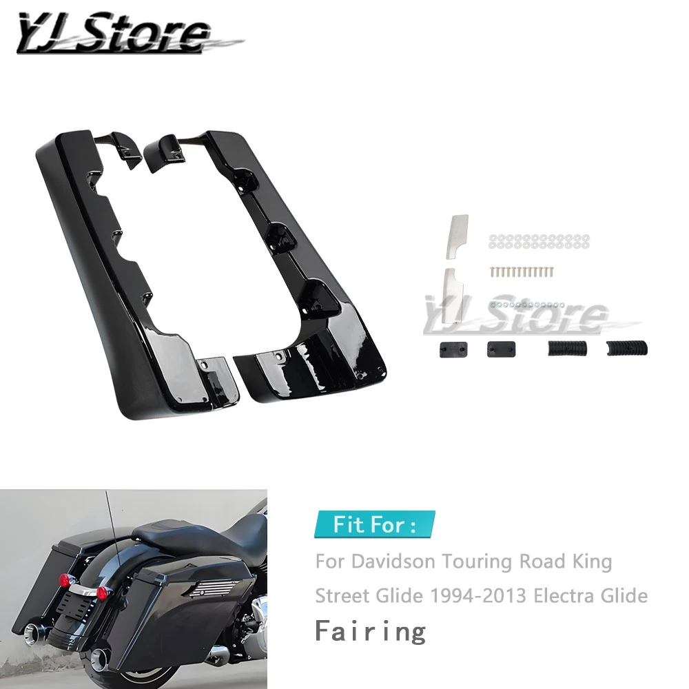 Passend für Harley Davidson Touring Road King Street Glide 1994–2013. Electra Glide Motorrad, hart gestreckte Satteltaschenverlängerungen