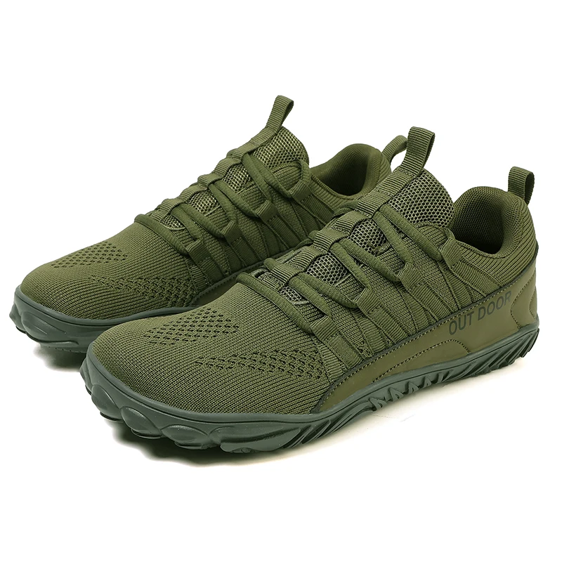 Einfache Herrenschuhe, leicht, zum Wandern, Sport, 2025, breite Zehen, Barfußschuhe, multifunktionale, lässige, atmungsaktive Mesh-Wanderschuhe Image