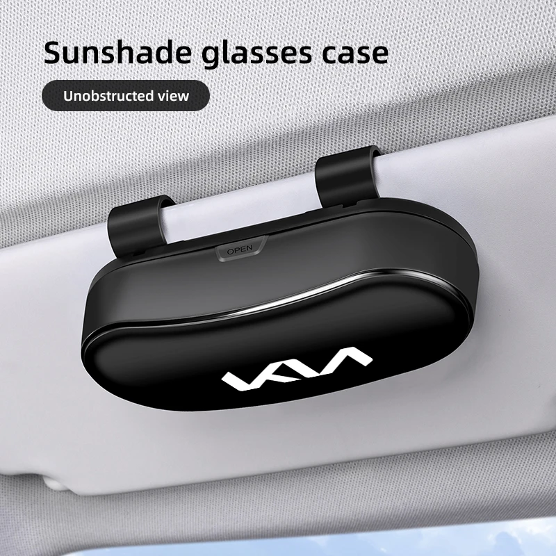 Auto-Brillenetui Sonnenblenden-Brillenclip Sonnenbrillen-Aufbewahrungsbox für KIA EV6 Stinger RIO Sorento Picanto Ceed Borrego Syros K4 Image
