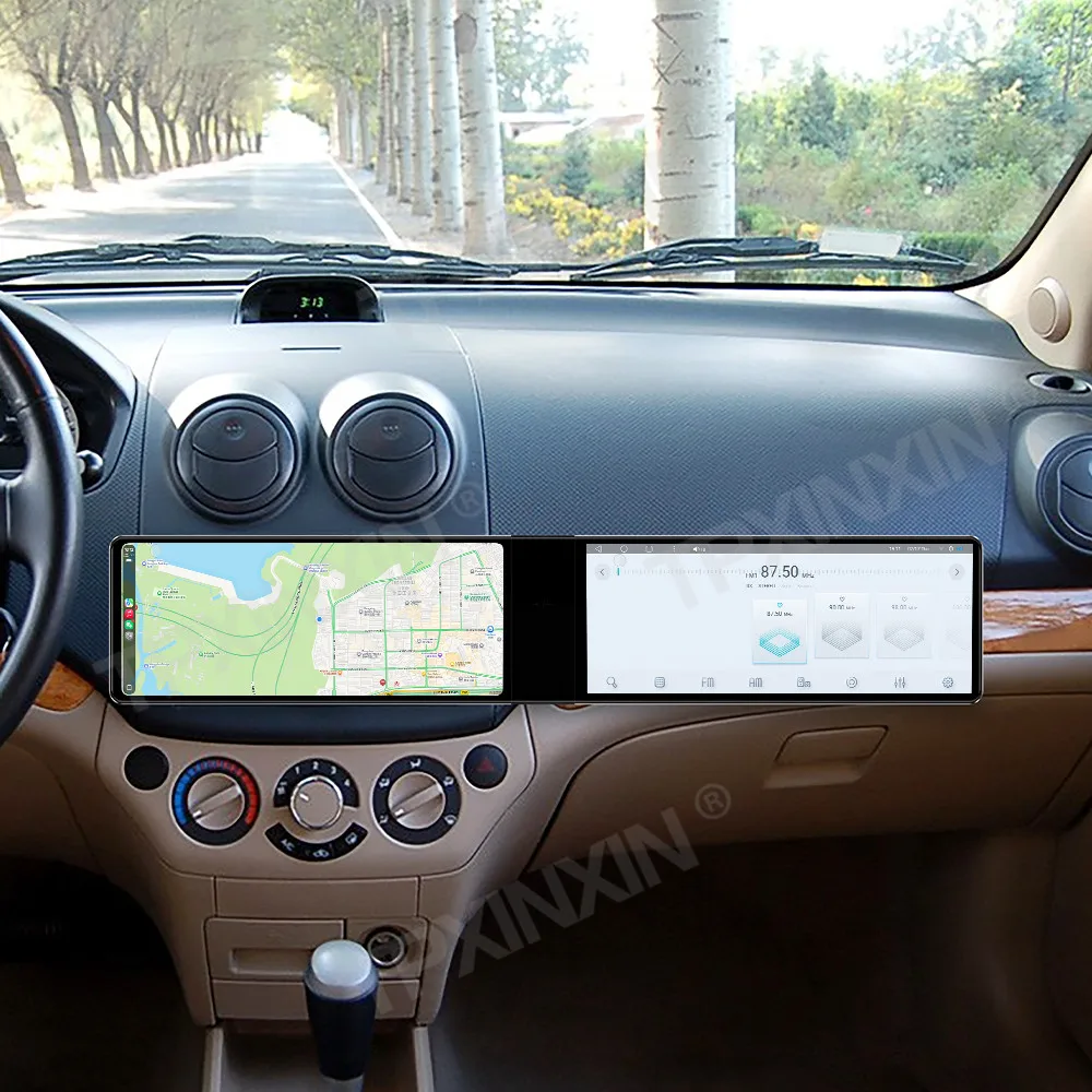 Dual 12,3 Zoll Autoradio 4K HD CarPlay für Chevrolet Lova 2006-2010 Android 13 GPS Navigation Multimedia Player Head Unit Auto Image