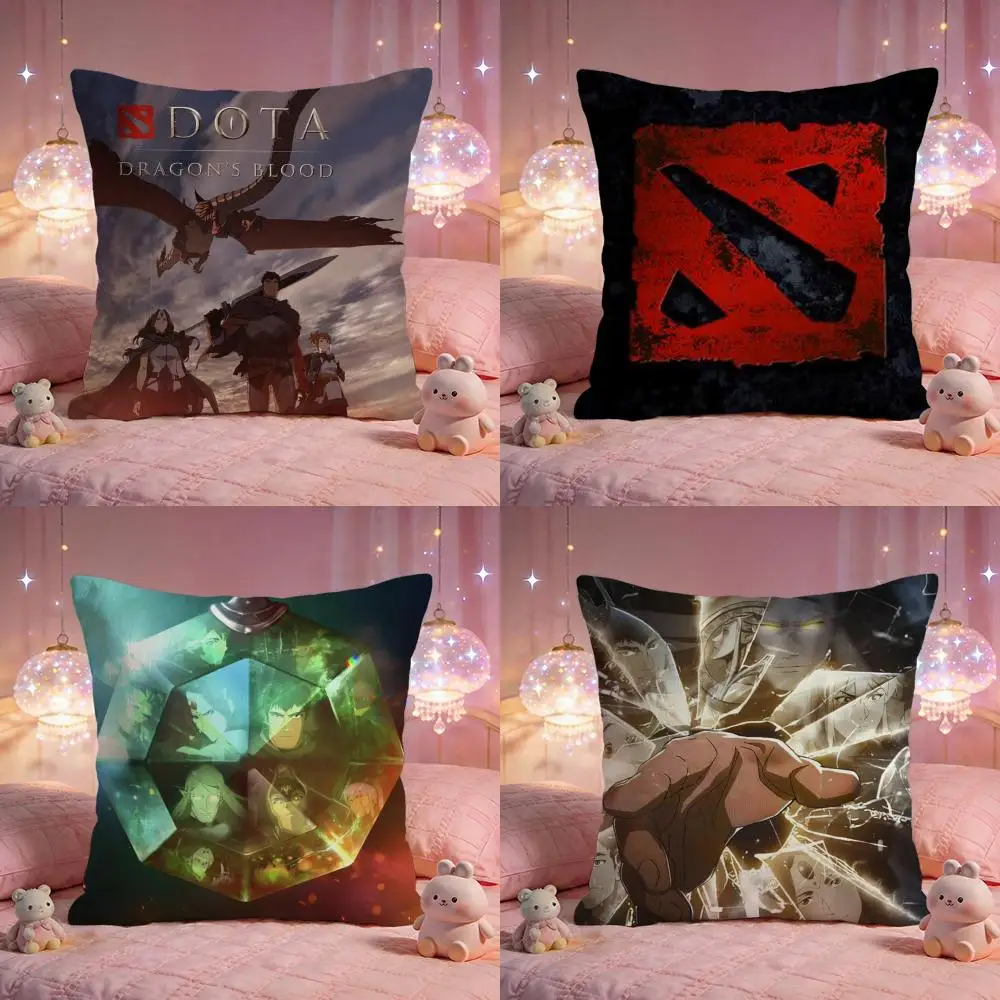 Game Cool D-Dota 2 Kissenbezug, Premium-Komfort, wendbarer Kissenbezug – Zwei-in-Eins-Design für jeden Raum und den Autoinnenraum Image