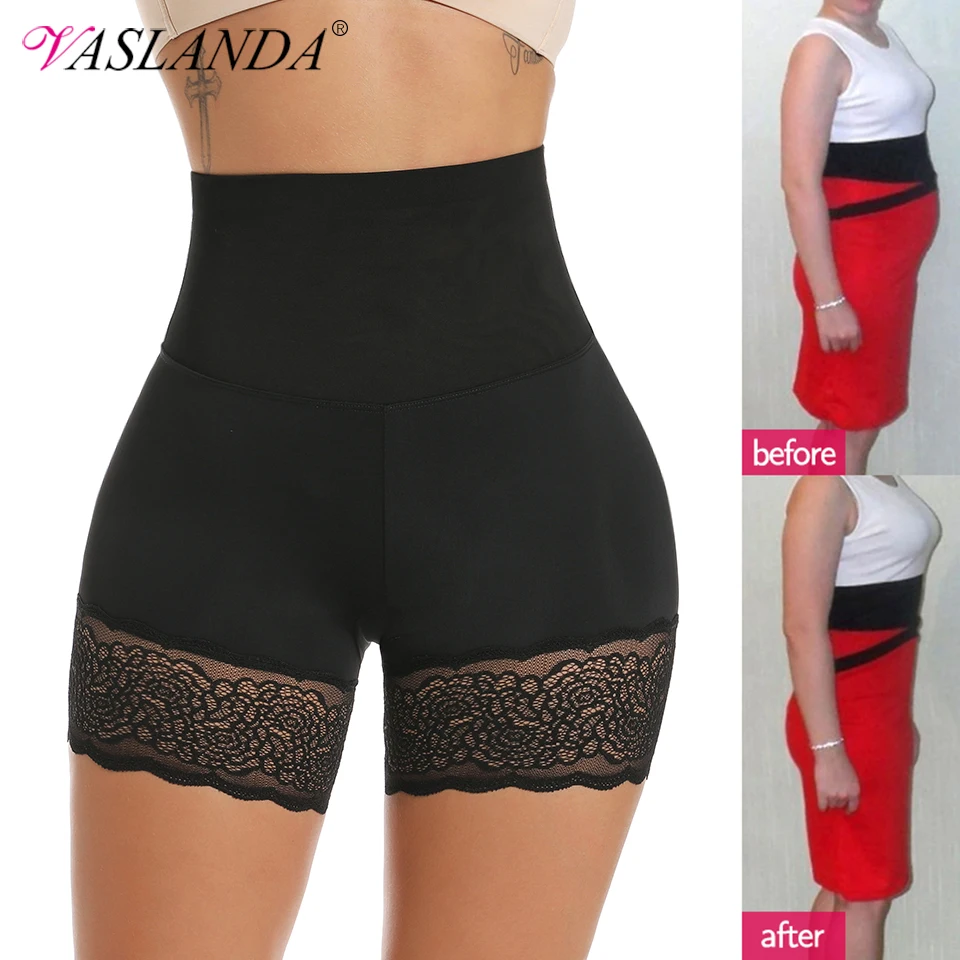 Frauen Body Shaper Hohe Taille Sicherheit Shorts Spitze Knickers Bauch Steuer Höschen Abnehmen Unterwäsche Gestaltung Horts Shapewear Image