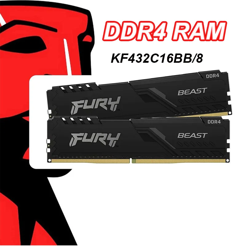 DDR4 RAM BEAST FURY KF432C16BB/8 PC DDR4 Speicher 8GB 16GB 3200MHZ PC RAM DIMM 288-Pin Gaming-RAM Image