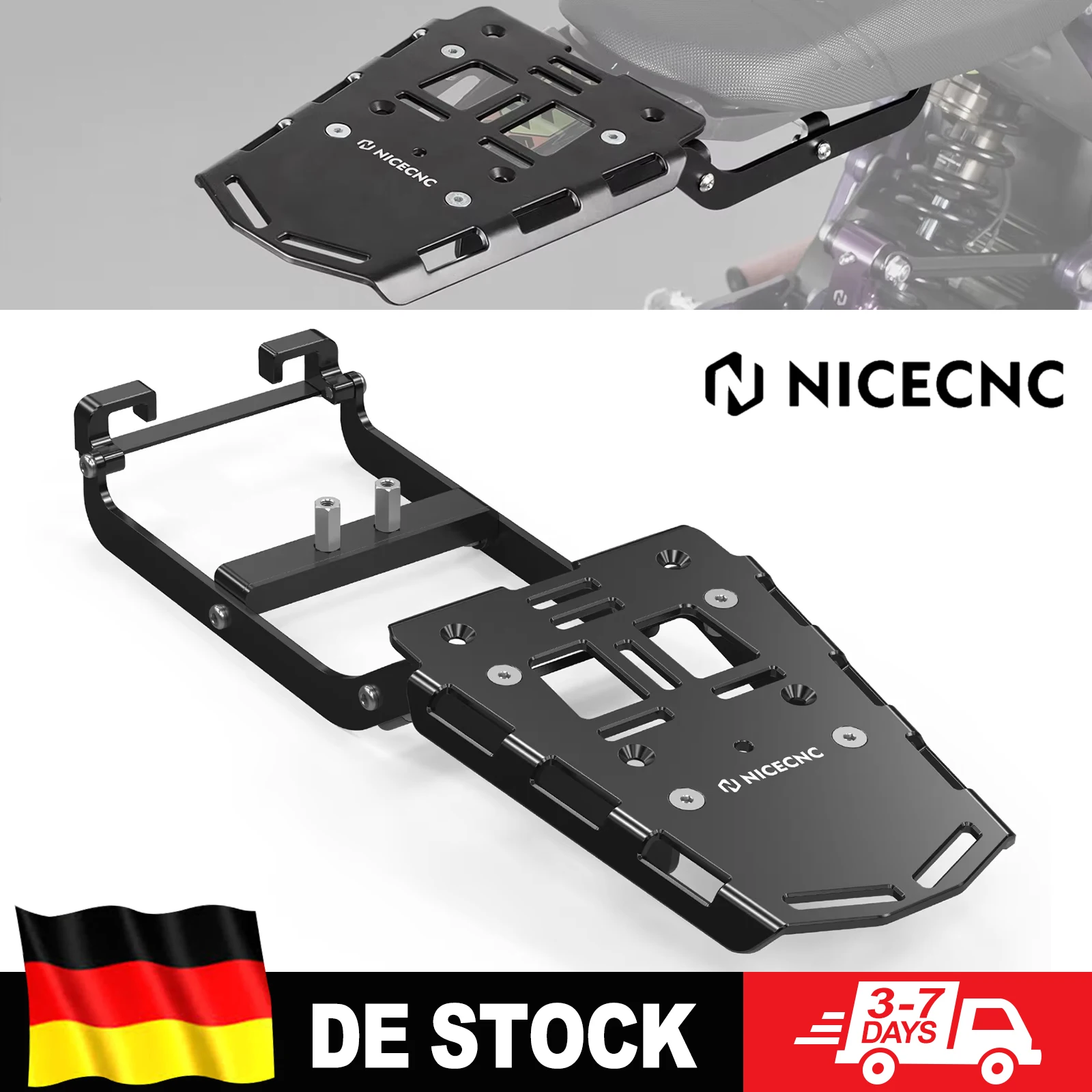 NICECNC Für 2025 2024 2023 Surron Light Bee X Elektro-Dirtbike Hinterer Gepäckträger-Bausatz Für Surron Light Bee S L1E Zubehör Image