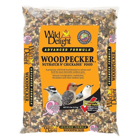 WILD DELIGHT 364050 Wild Delight Woodpecker Sunflower Seeds Wild Bird Food 5 lb