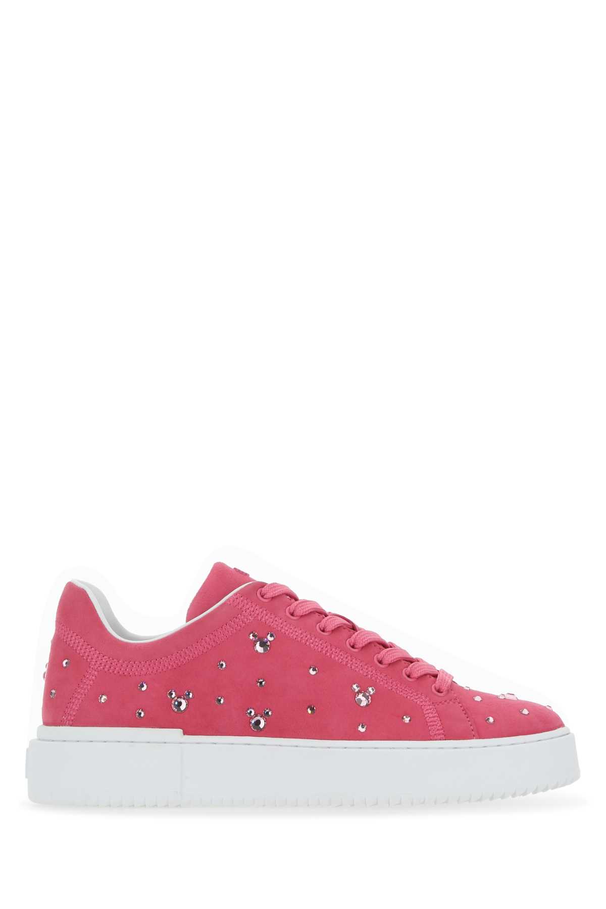 Fuchsia Wildleder-Sneaker