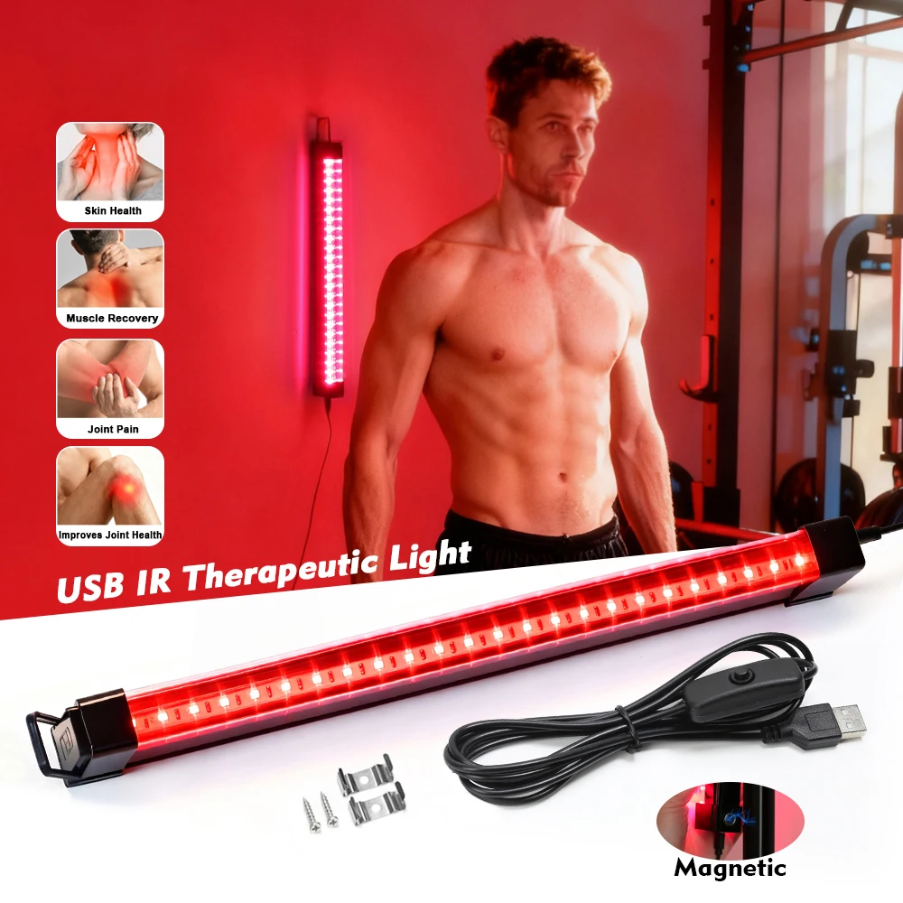 LED lumière rouge T8 Tube USB 5V lampe à LED pour tout le corps visage proche lumière infrarouge T8 lampe à LED beauté santé lampe lumière rouge