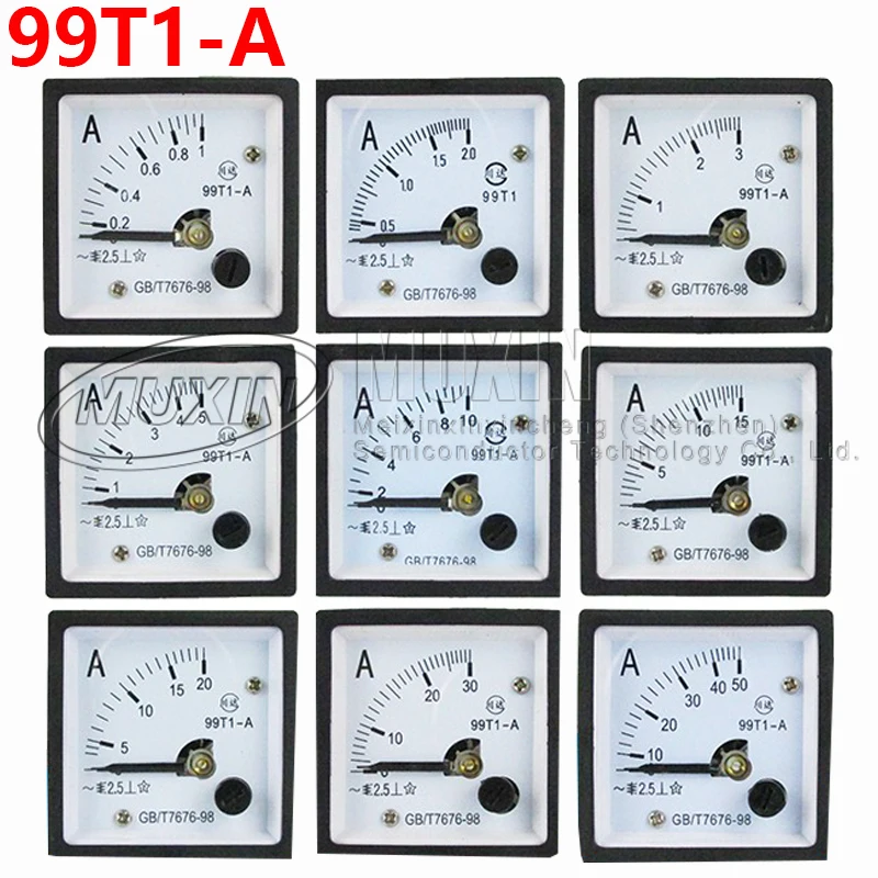 Zeiger Typ Wechselstrom Ampere meter 99 t1 1a ~ 600a Analog Panel Ampere meter Messgerät Ampere Strom messer Image