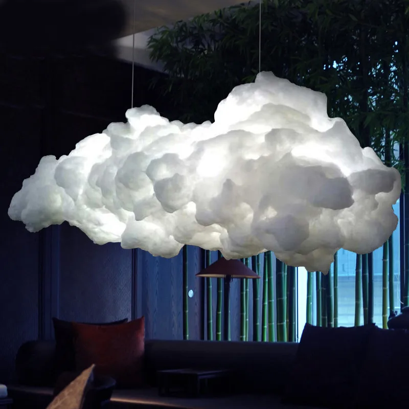 Moderne Wolke Kronleuchter E27 Wolke Lampe Für Kinderzimmer Schlafzimmer Kinderzimmer Shop Hotel Bar Decor LED Schwimmende Wolke Lampe Leuchten
