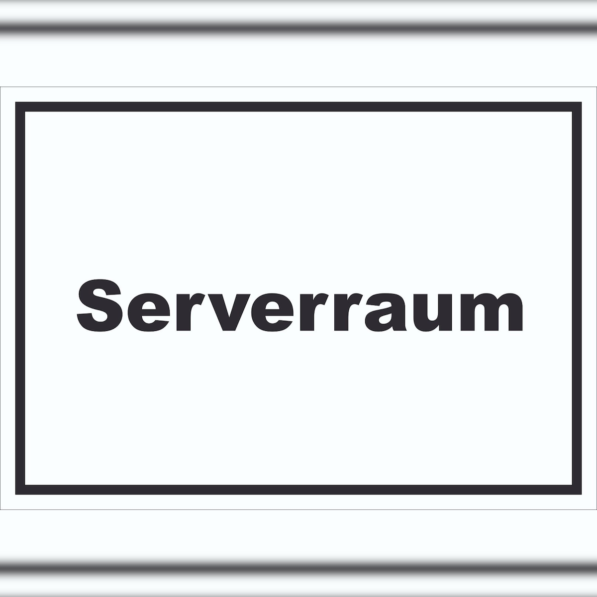 HB-Druck Serverraum Schild mit Text Computer IT PC waagerecht A0 Rückseite selbstklebend Image