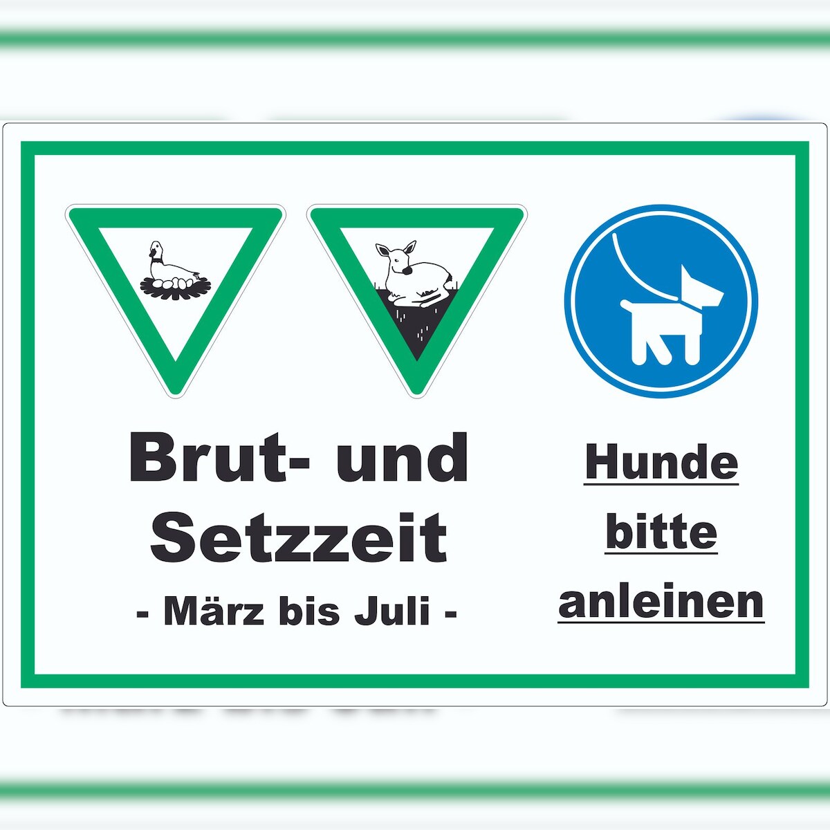 HB-Druck Brut- und Setzzeit März bis Juli Aufkleber A3 (297x420mm) Image