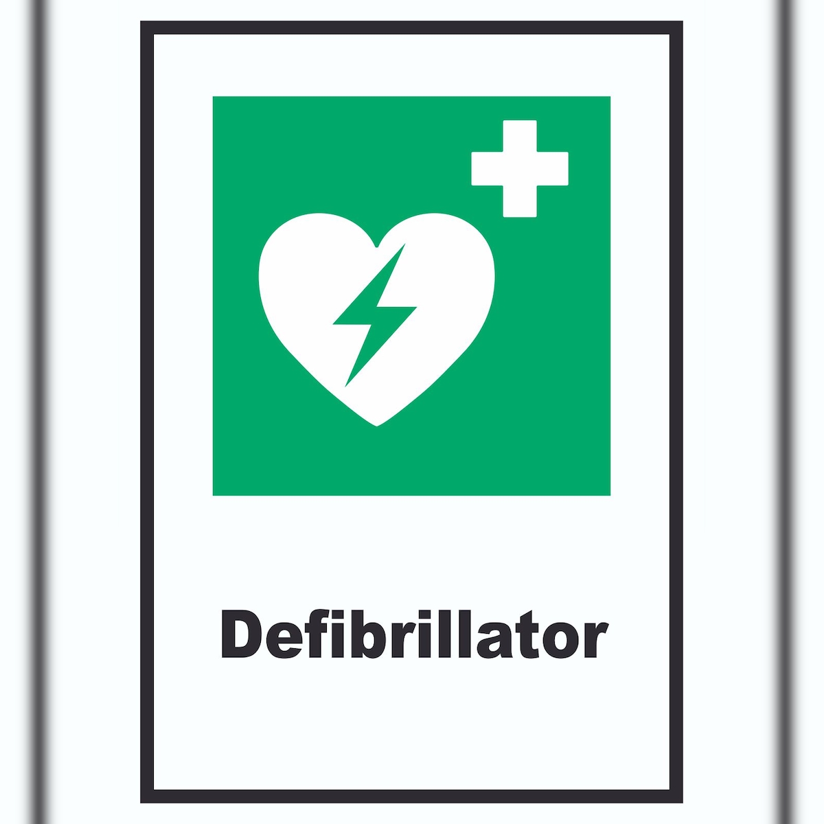 HB-Druck Defibrillator A1 (594x841mm) Schild Image