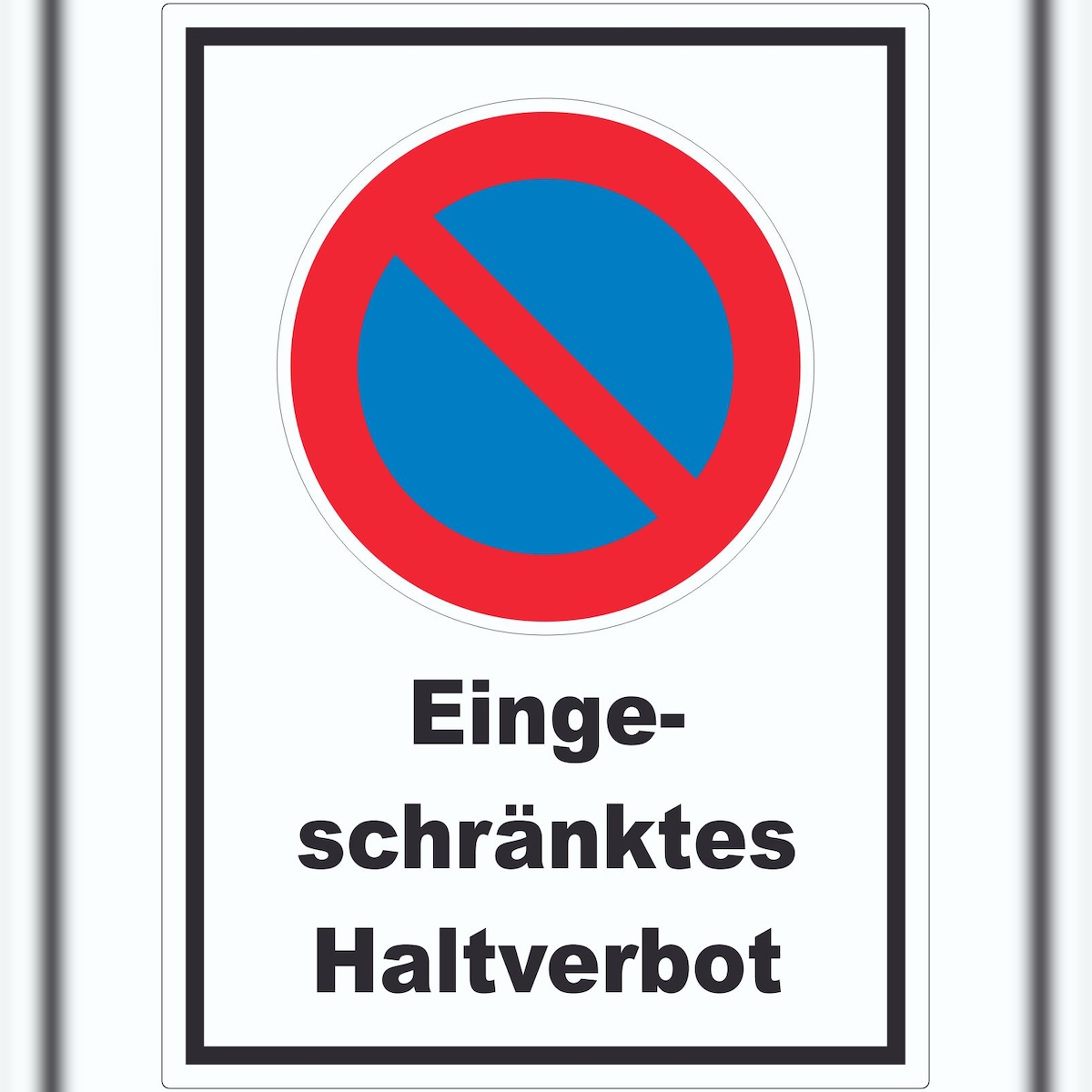 HB-Druck Eingeschränktes Haltverbot Aufkleber A8 (52x74mm) Image