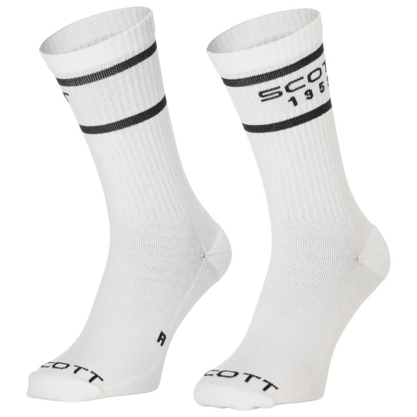 Scott - Retro Casual Crew 3-Pack - Radsocken 39-41 | EU 39-41 weiß/grau