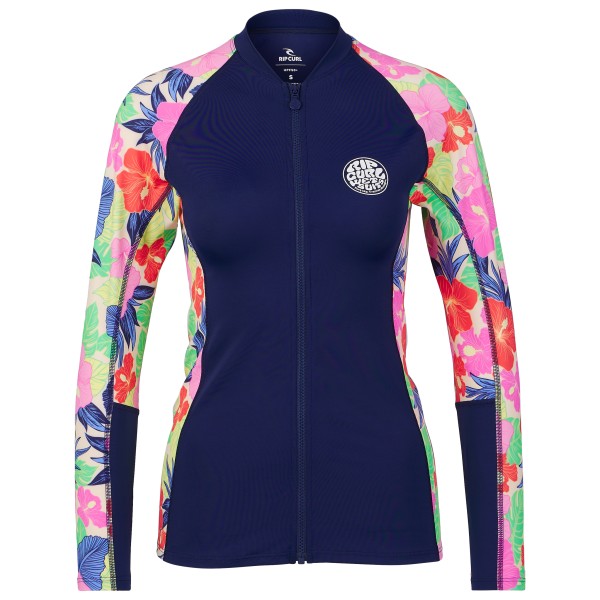 Rip Curl - Women's Party Wave UPF Zip Thru L/S - Lycra Gr XL blau