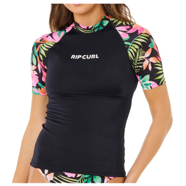 Rip Curl - Women's Molokai S/S Floral Insert - Lycra Gr S schwarz
