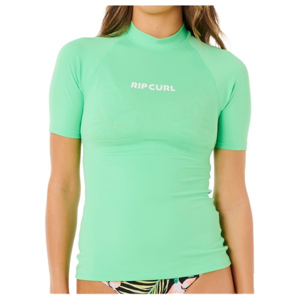 Rip Curl - Women's Molokai S/S Solid UPF Rashguard - Lycra Gr S grün