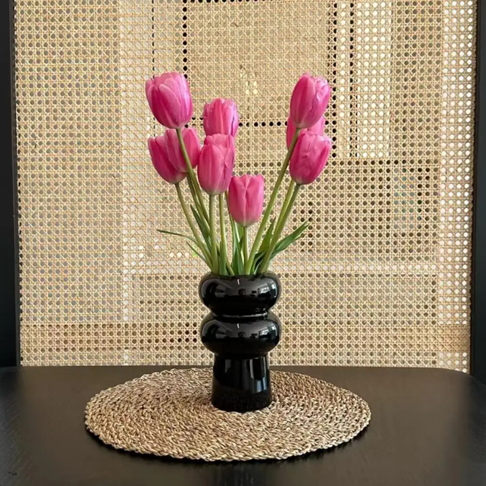 Wärmedämmmatten mit böhmischem Dekor, Thanksgiving-Abendessen, natürlich gewebtes Gras, rustikale Tischdekoration, Sommer-Outdoor-Versammlungen