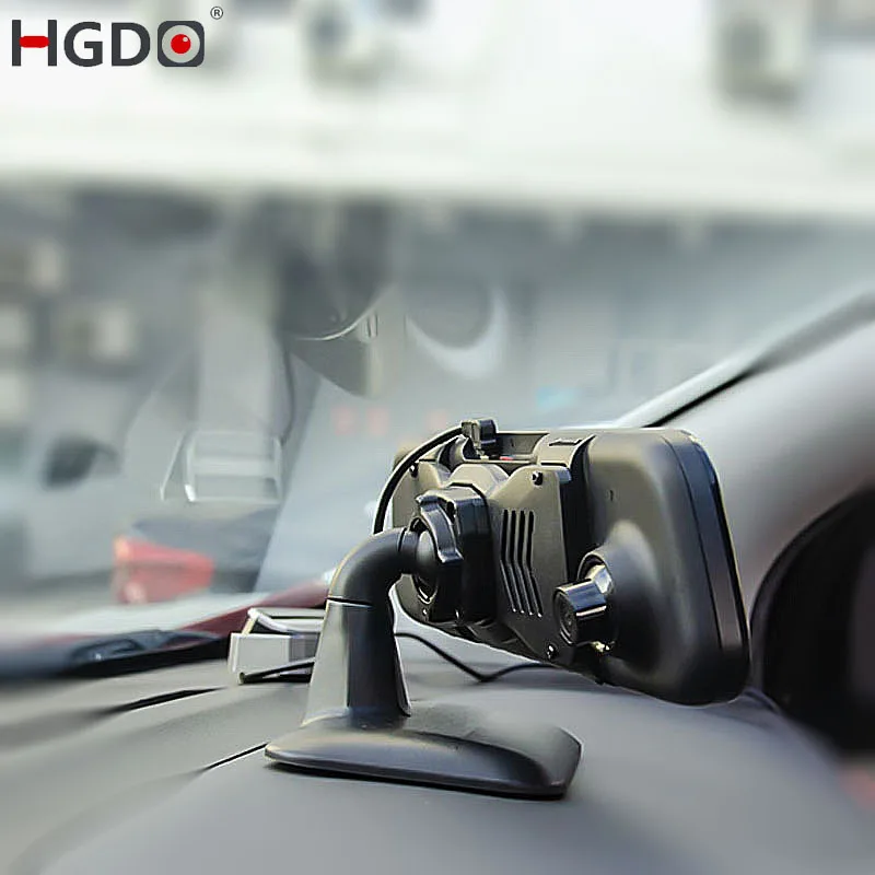 HGDO Auto Dashboard Center Panel Konsole Rückspiegel Kamera DVR Halter Dash Cam Universal Mount Festen Ständer Recorder Halterung Image