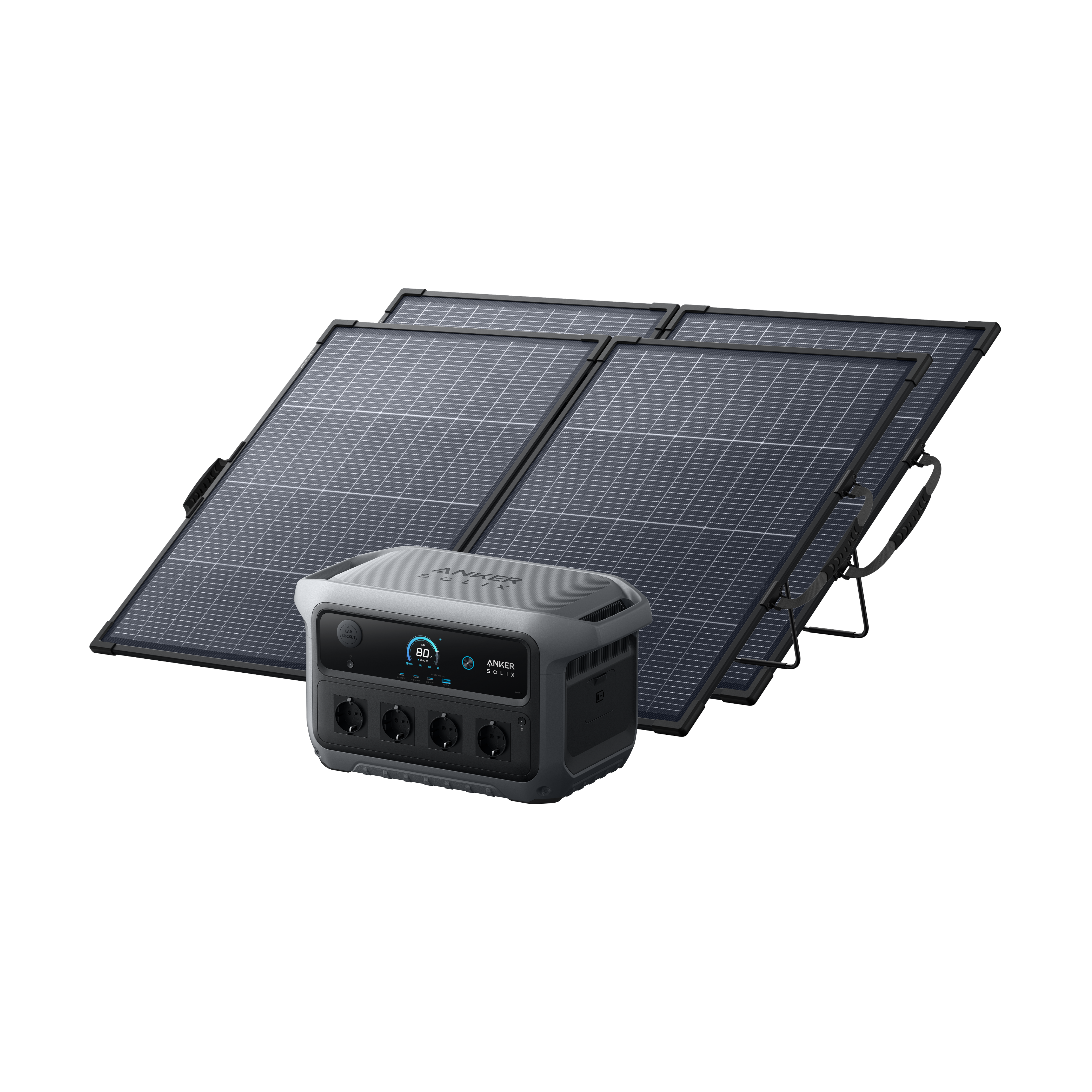 Anker SOLIX C2000 Gen 2 + 2× PS200 Bifaziales Solarpanel Image