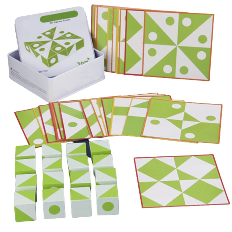 3D Puzzle Brettspiel Vielzahl Puzzles Logisches Denken Raum Fantasie Aufklärung Holz Frühe Bildung Spielzeug Für Kinder Image