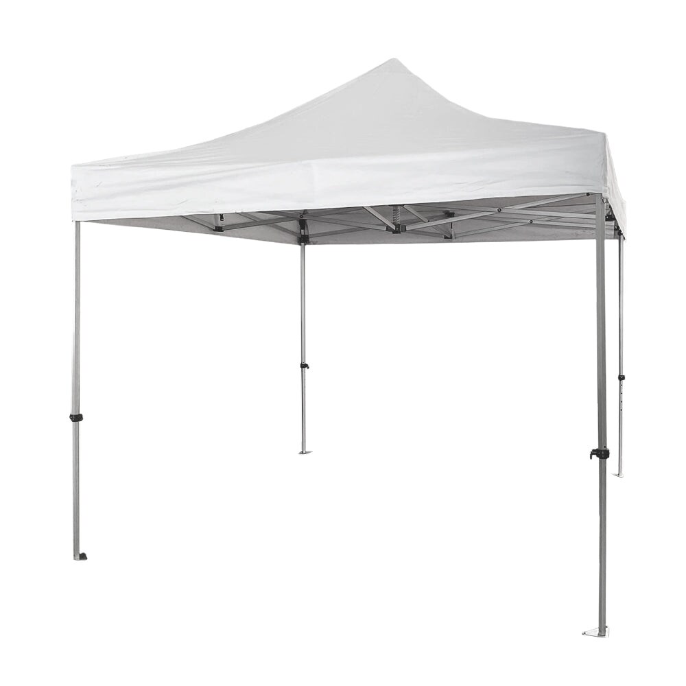 Professioneller, faltbarer Aluminium-Pavillon mit sechseckiger Struktur, Market-Pro 3x3, weiß, wasserdicht Image